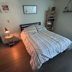 Full Size IKEA Mattress Plus Bed frame 