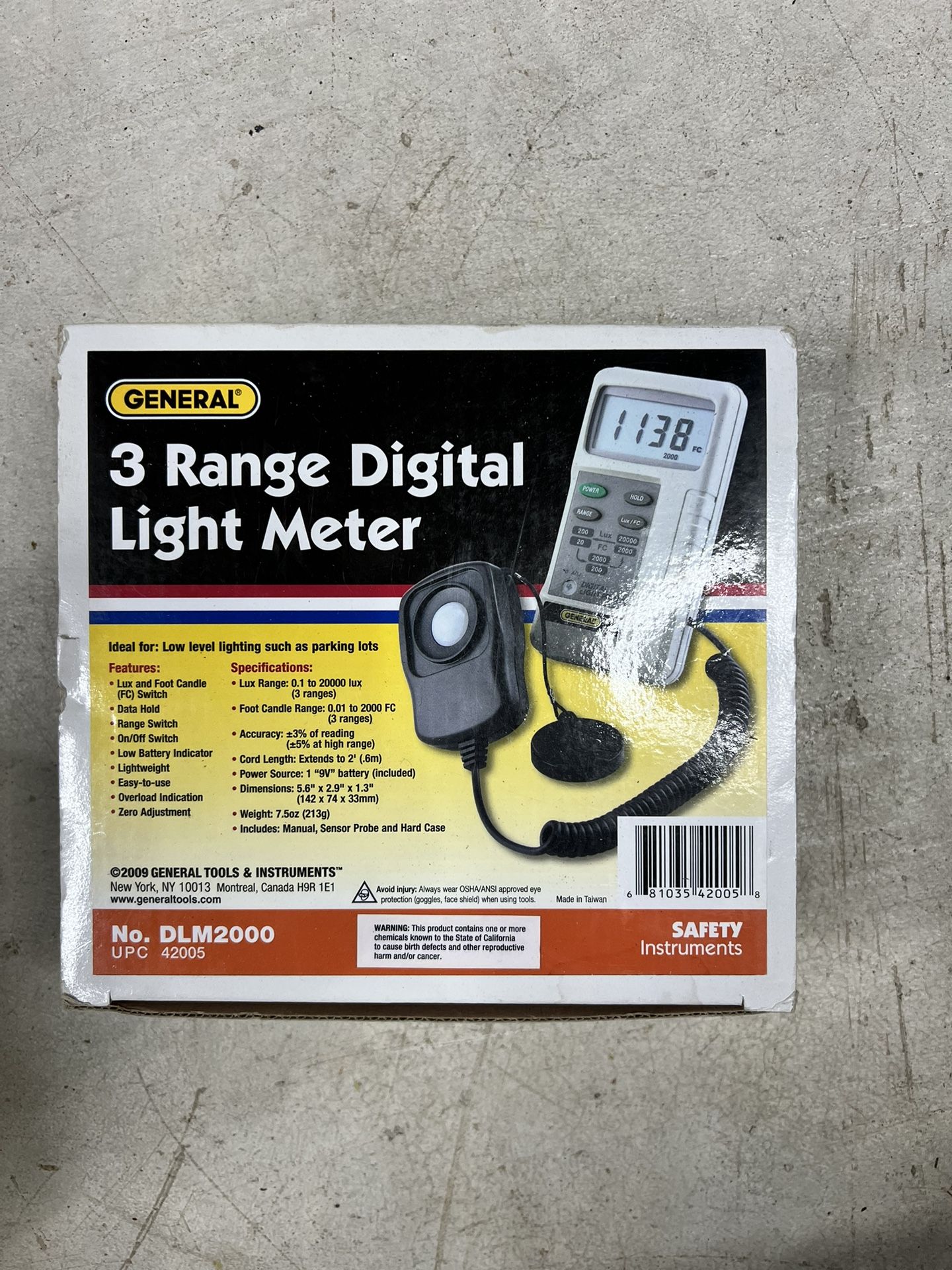 3 Range Digital Light Meter