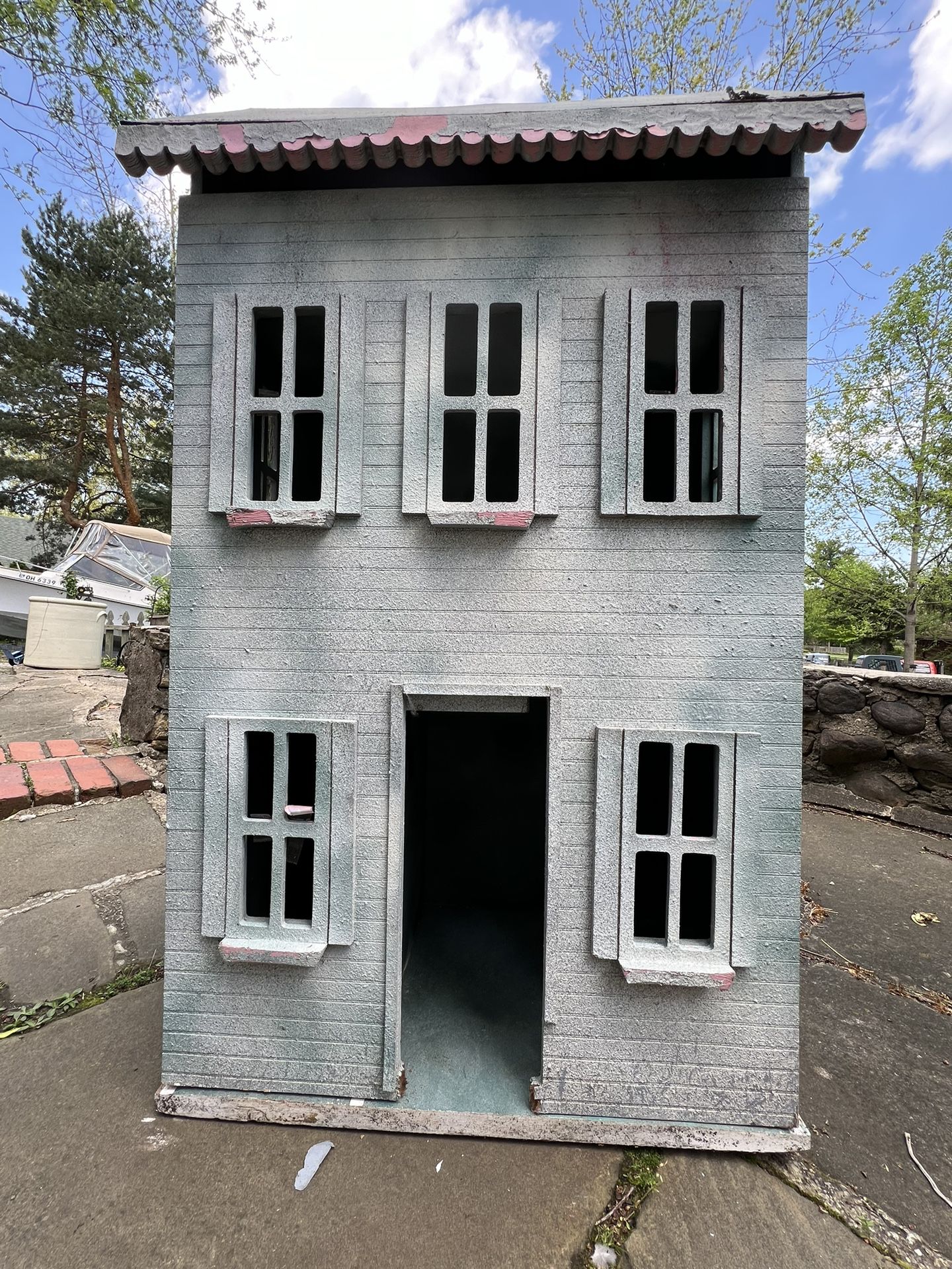 Large Wooden Hand Made Doll House