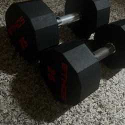 Set Of 25LB Dumbbells