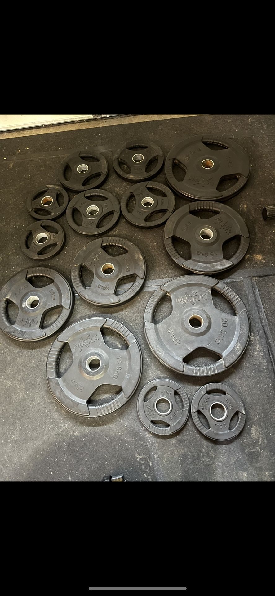 Rubber Olympic Weights 