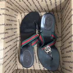Gucci Kitten Thong Sandal Heels 