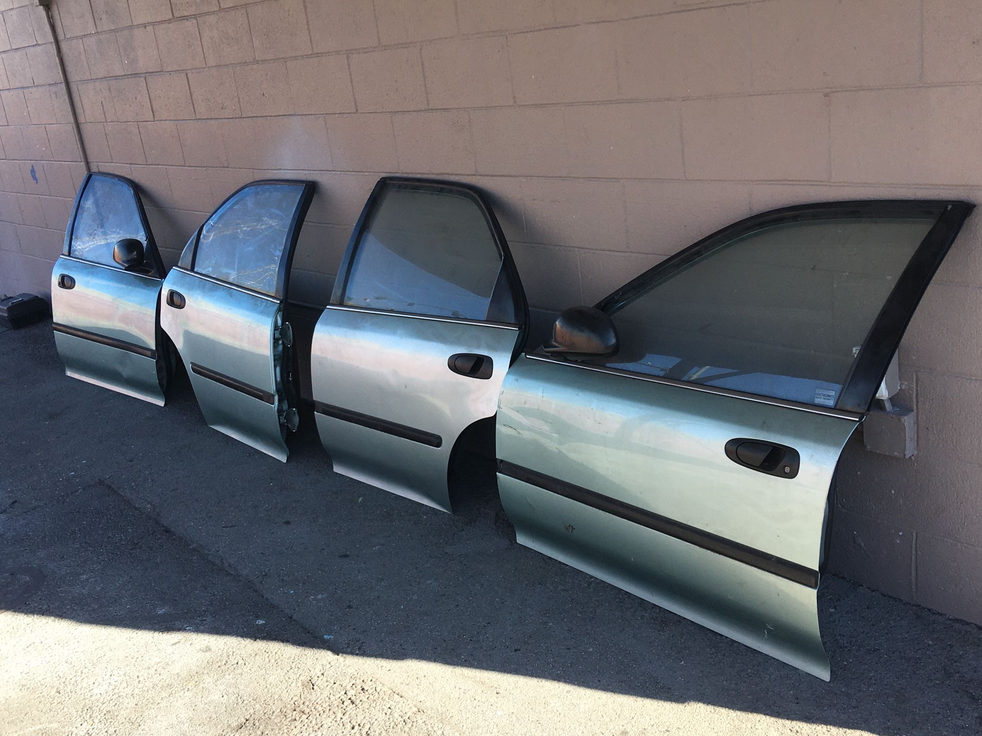 Used Honda 1992 To 95 Civic Lx Doors, Complete, matching Set,$175ea.