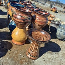 Metal Yard Art, BIRDBATHS & POTTERY 🌵 🌺 