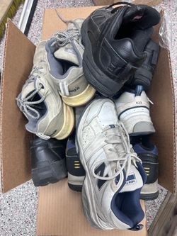 Box of 10.5 size shoes (7 pairs)