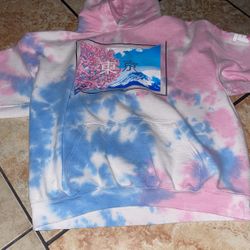 Pink And Blue Japanese Hoodie