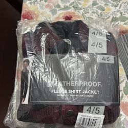 New Weatherproof Fleece Shirt Jacket Size 4/5