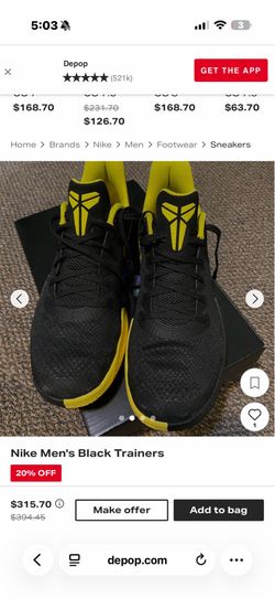 KOBE NIKE MAMBA 🐍 FOCUS  BLACK / OPTIMUM YELLOW