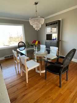 Dining table and 6 chairs