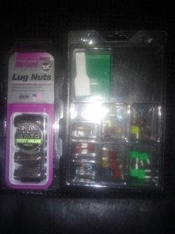 Verious fuses and 4 lug nuts
