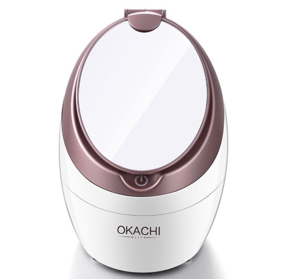 OKACHI GLIYA Facial Steamer Nano Hot Steam Face Spa Device Ionic Face Steaming Machine for Home Facials Personal Moisturizing