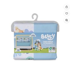 Bluey 2 Pack Toddler Fitted Sheets Fits A Toddler And Crib Mattress 