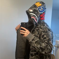 BAPE ABC Camo Shark Hoodie Black XL