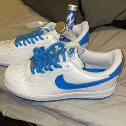 White And Blue AF1