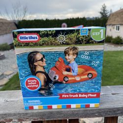 Little Tikes Fire Truck Infant Pool Float with Seat