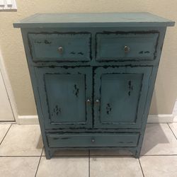 Blue Shabby Chic Cabinet