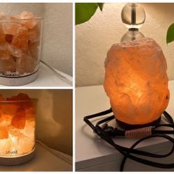 Set of 2 Salt Lamps – $20