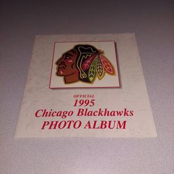 RARE OFFICIAL 1995 CHICAGO BLACKHAWKS PHOTO ALBUM FROM COCA-COLA 