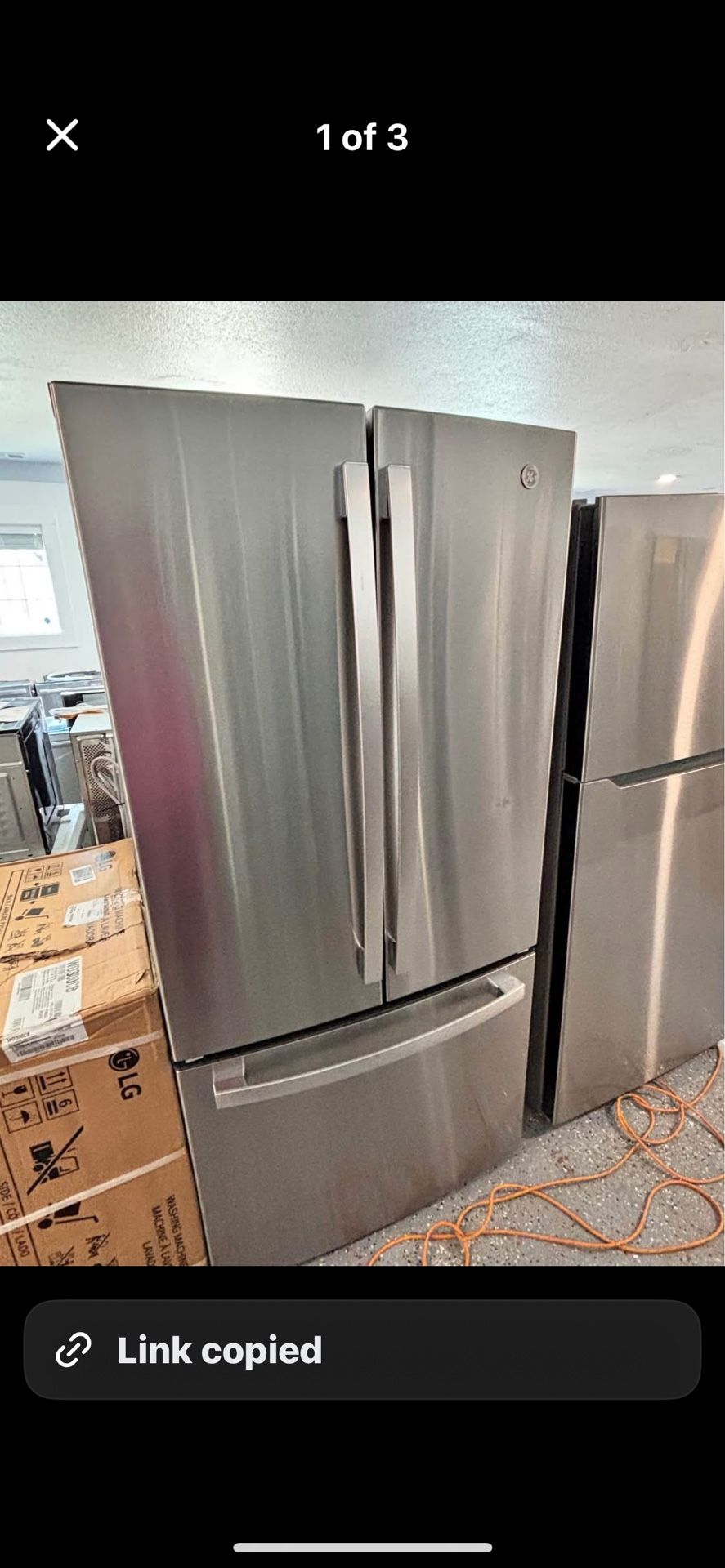 GE - 24.7 Cu. Ft. French Door Refrigerator with Internal Water Dispenser - Stainless Stee