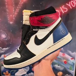Jordan 1 Retro High OG SP Fragment x Union LA Varsity Red Sport Royal