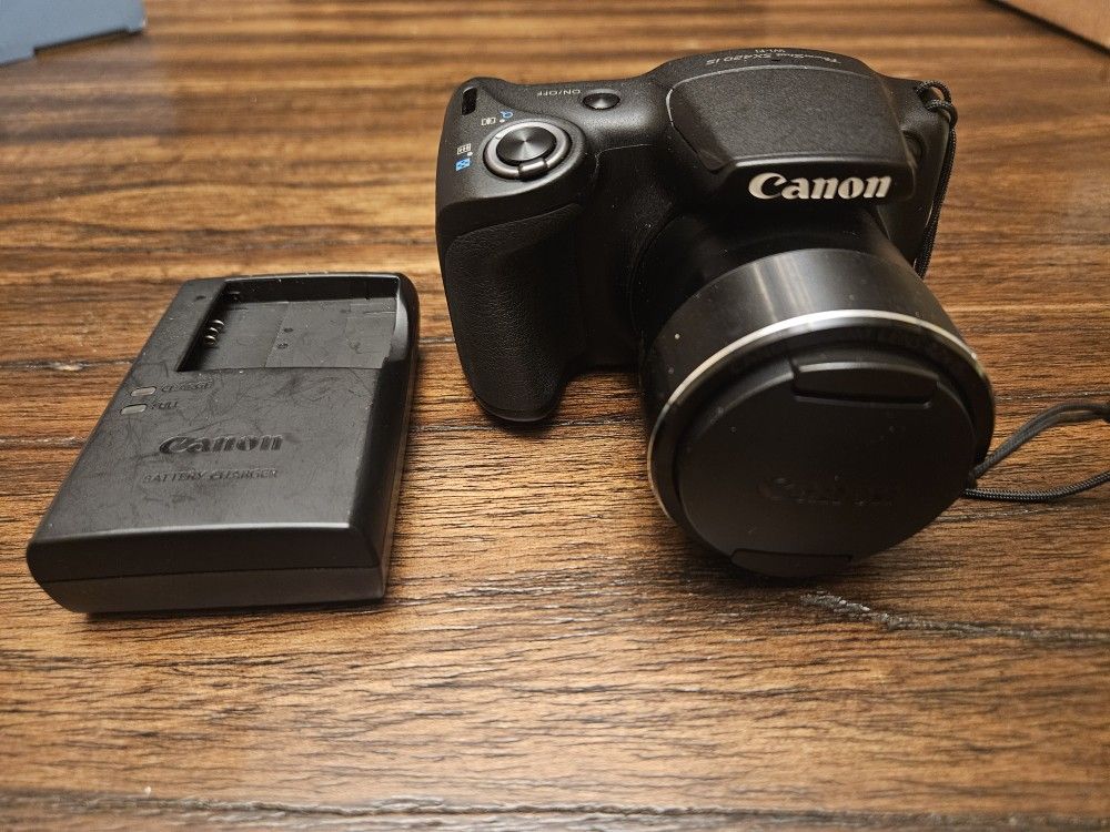 Canon PowerShot SX420 IS 20MP Wi-Fi Digital Camera w/ Battery & Charger
