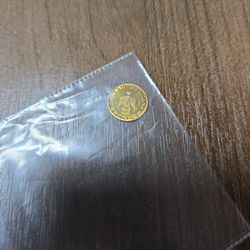 1865 Gold Pesos Coin