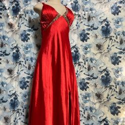 Princess Collection Red Gown Size 0 W/ Tiara