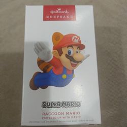 Hallmark Keepsake Super Mario Raccoon Mario Ornament Brand New Sealed