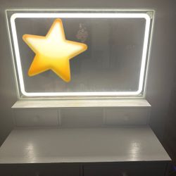 VANITY DESK WITH FOUR DRAWERS