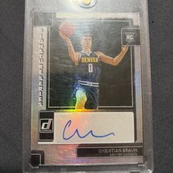 Christain Braun Rc Rookie Auto Holo Donruss