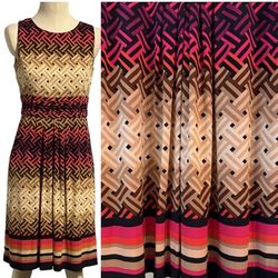Eliza J Empire Waist Midi Dress Size 6
