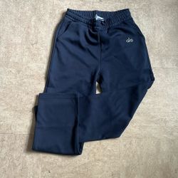 Alo Navy Blue Hoodie + Joggers Set (Small) – $190