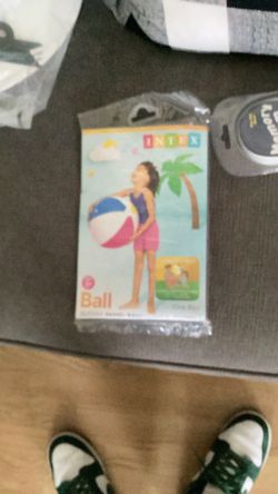 Inflatable INTEX 24” Multicolor Glossy Panel Summer Pool Beach Ball New Sealed 