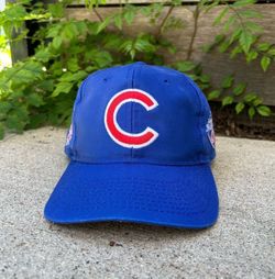 Vintage Chicago Cubs SnapBack Hat with National League Stitch and 2016 Patch