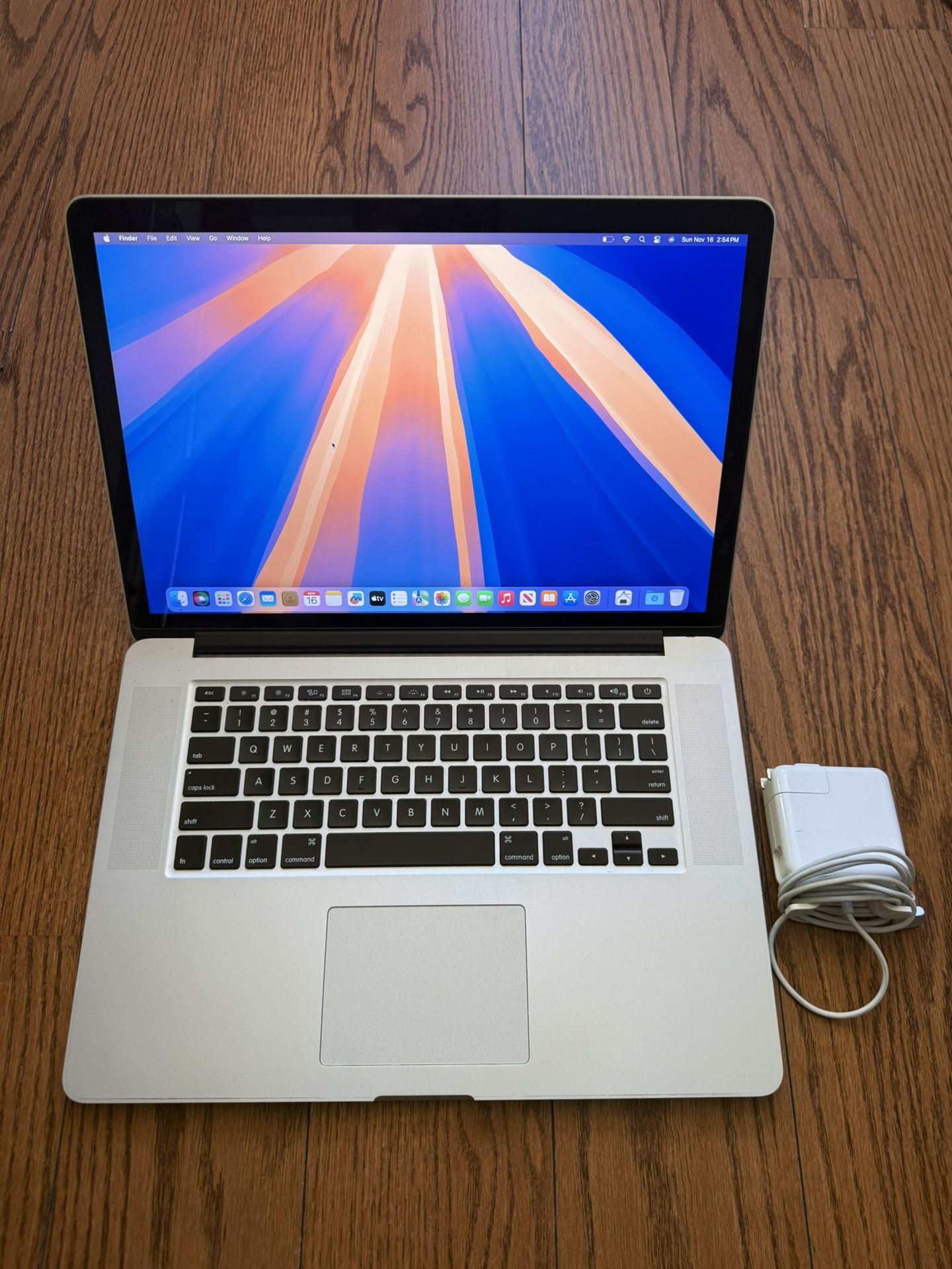 Apple MacBook Pro 15” 2015/16GB RAM/512GB SSD/Fully Functional/Charger/Macos Sequoia