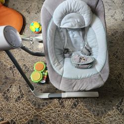 Ingenuity Anyway Sway 5-Speed  Portable Foldable Baby Swing 