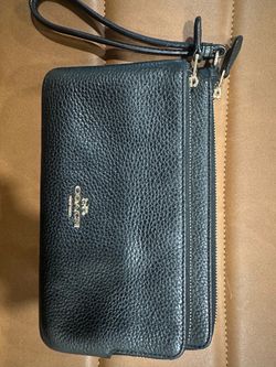 Coach double zip wallet