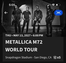 metallica ticket