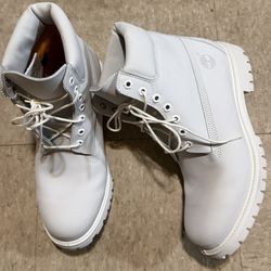Timberland Limited Edition Release Ghost White Boots Shoes Size 10.5 