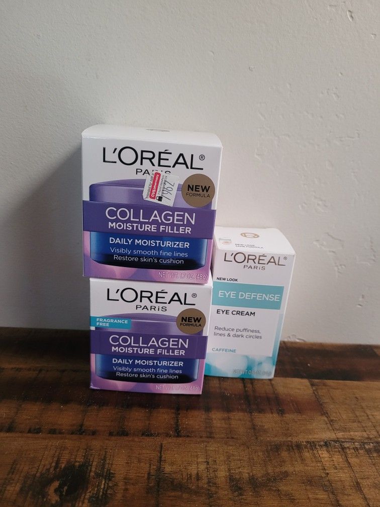 Loreal Collagen Moisturizers & Eye Defense Eye Cream