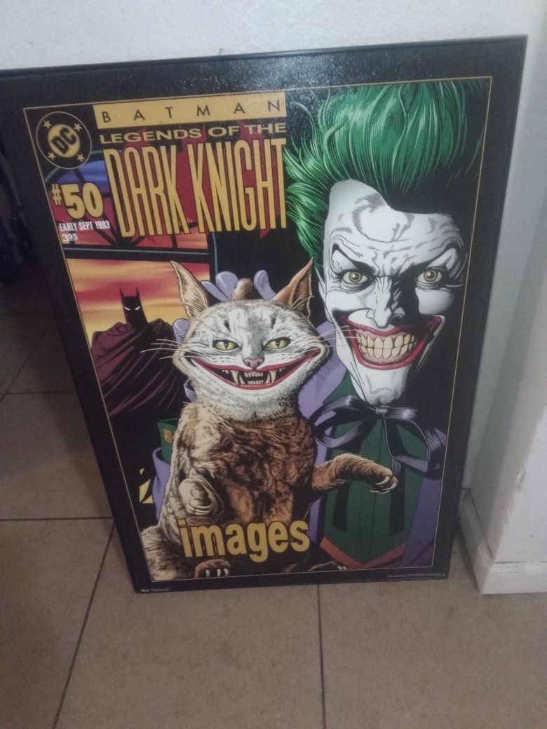 badass framed joker poster.
