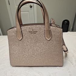 Kate Spade Pink Glitter Tinsel Satchel