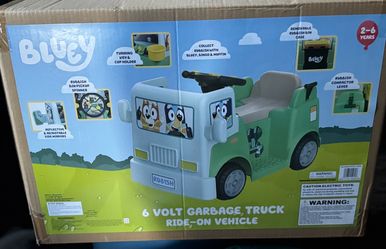 Bluey 6 Volt Garbage Truck Ride-On Vehicle