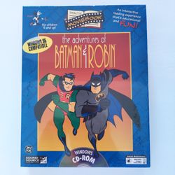 Adventures of Batman & Robin Acclaim PC CD-ROM Big Box vintage 90s sealed game windows 95