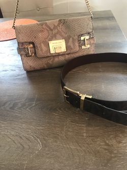 Michael Kors purse and belt