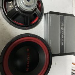 Crunch Speaker,  Crunch Amplifier And Speaker Box