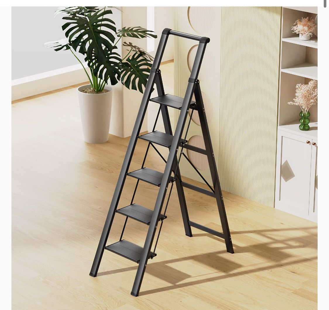 5 Step Ladder Folding, Portable 