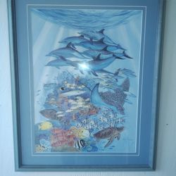 Huge Framed Special Edition Guy Harvey Painting