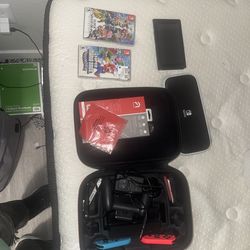 Nintendo Switch Console + Smash Bros + Mario Wonder – Complete Bundle