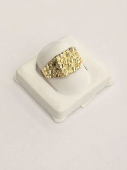 10k Real Gold Nugget Ring Size 11